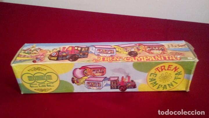 Juguetes antiguos de hojalata: TREN CAMPANITA - Foto 5