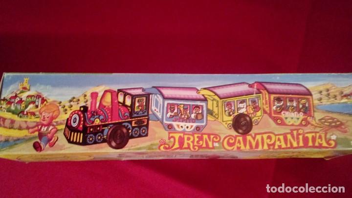 Juguetes antiguos de hojalata: TREN CAMPANITA - Foto 6