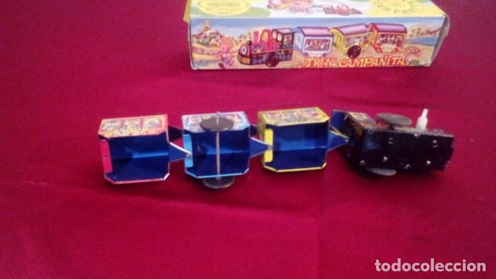 Juguetes antiguos de hojalata: TREN CAMPANITA - Foto 9