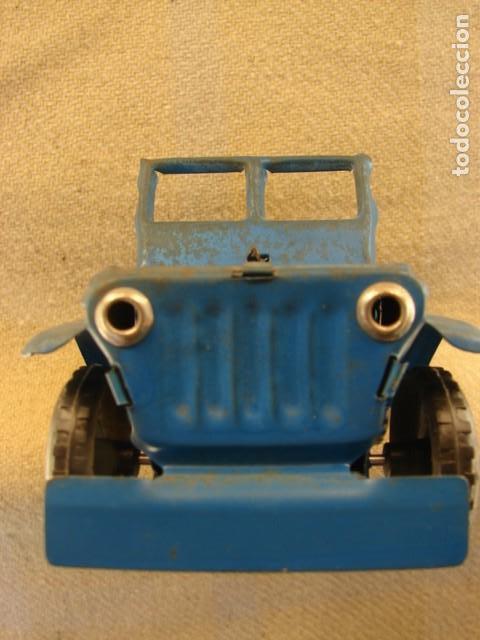 Juguetes antiguos de hojalata: JEEP DE HOJALATA PARIS - Foto 5
