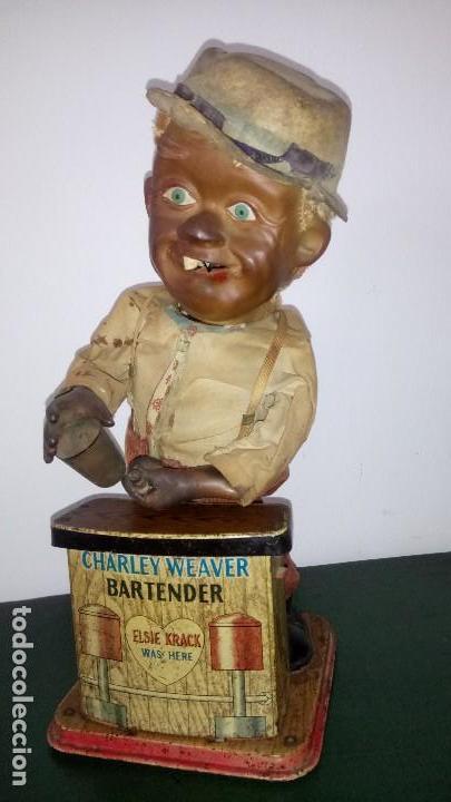 Juguetes antiguos de hojalata: CHARLEY WEAVER,  BARTENDER. - Foto 1