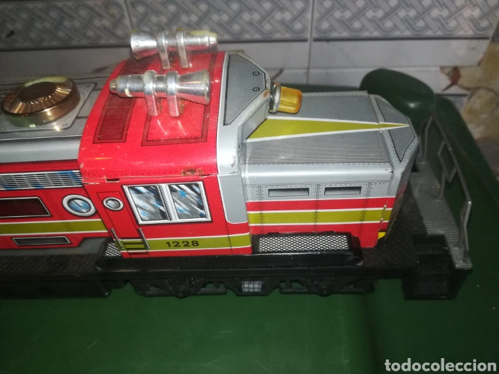 Juguetes antiguos de hojalata: Tren de chapa - Foto 3