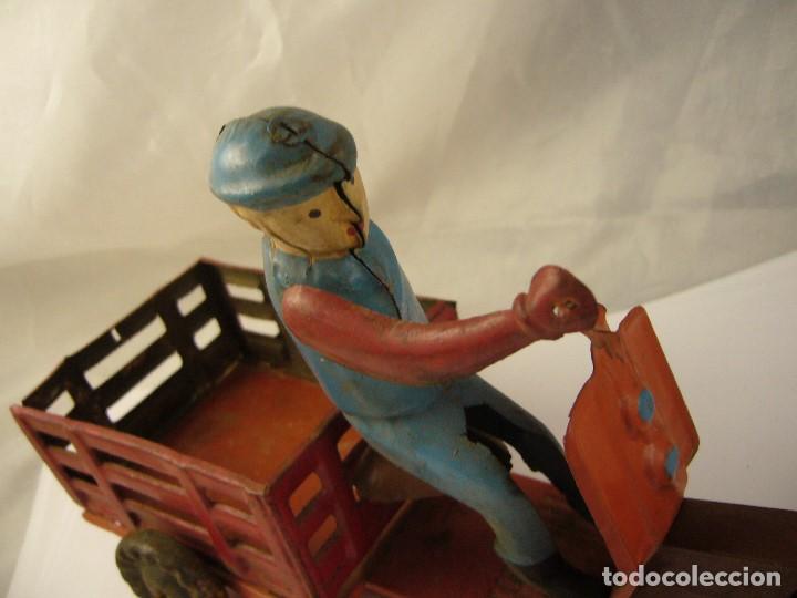 Juguetes antiguos de hojalata: MOTO ANTIGUA - Foto 4