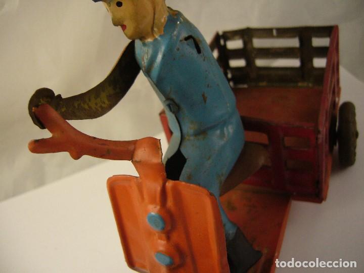 Juguetes antiguos de hojalata: MOTO ANTIGUA - Foto 6