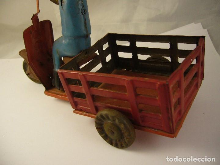 Juguetes antiguos de hojalata: MOTO ANTIGUA - Foto 7