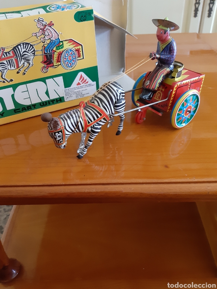 Juguetes antiguos de hojalata: Carreta hojalata 1981 - Foto 3