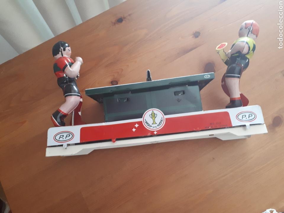 Juguetes antiguos de hojalata: Ping pong hojalata - Foto 5