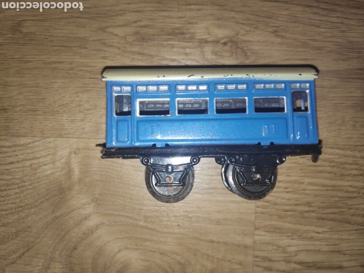 Juguetes antiguos de hojalata: TREN RICO ORIGINAL 1010 - Foto 4