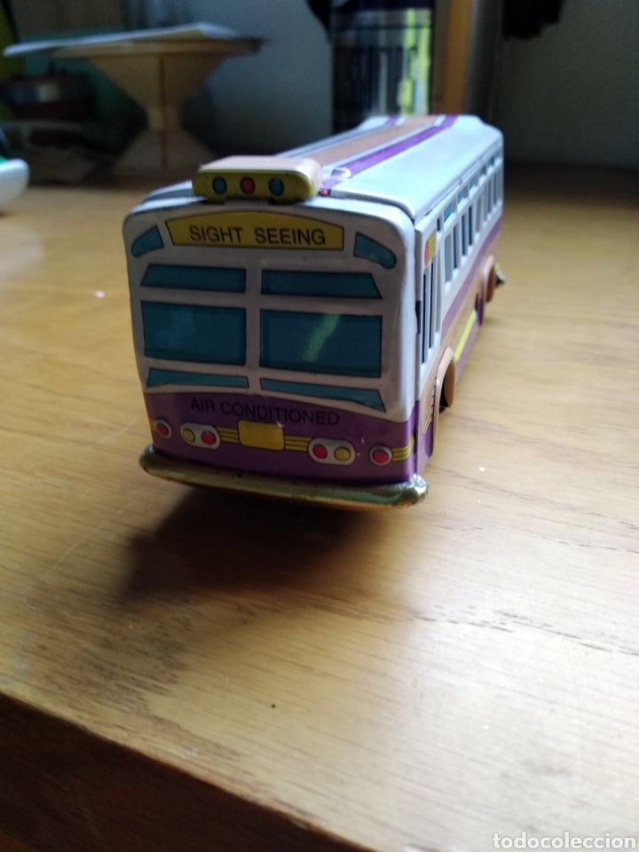 Juguetes antiguos de hojalata: Autob&uacute;s de hojalata - Foto 2