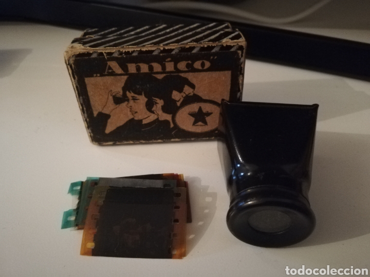 Juguetes antiguos de hojalata: Antiguo visor alem&aacute;n AMICO - Foto 2