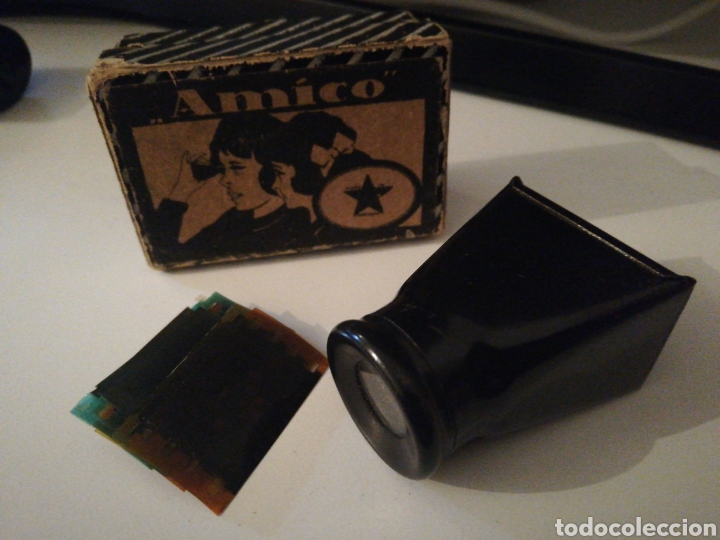 Juguetes antiguos de hojalata: Antiguo visor alem&aacute;n AMICO - Foto 1