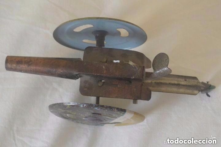 Juguetes antiguos de hojalata: CA&Ntilde;&Oacute;N DE HOJALATA SIN MARCA - Foto 3