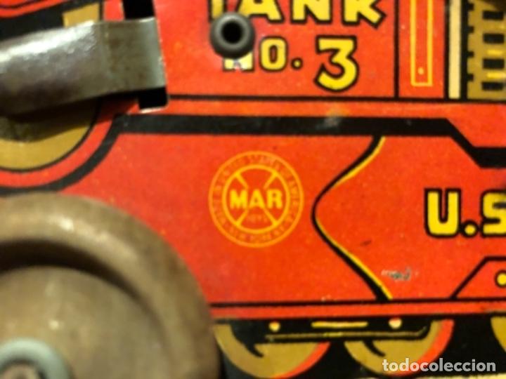 Juguetes antiguos de hojalata: Tanque Marx de hojalata - Foto 6