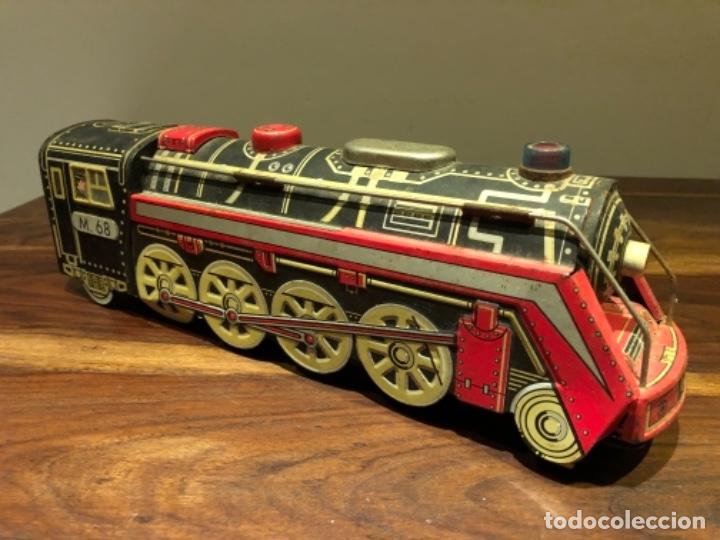 Juguetes antiguos de hojalata: TREN DE HOJALATA - Foto 2