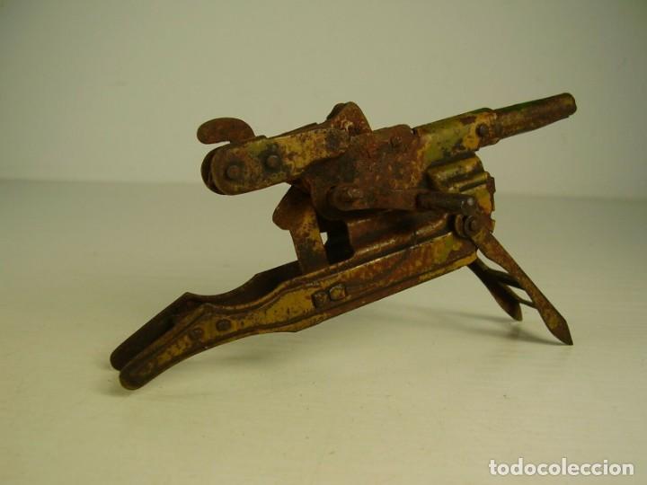 Juguetes antiguos de hojalata: Ametralladora Mg 42. 1940 - Foto 2