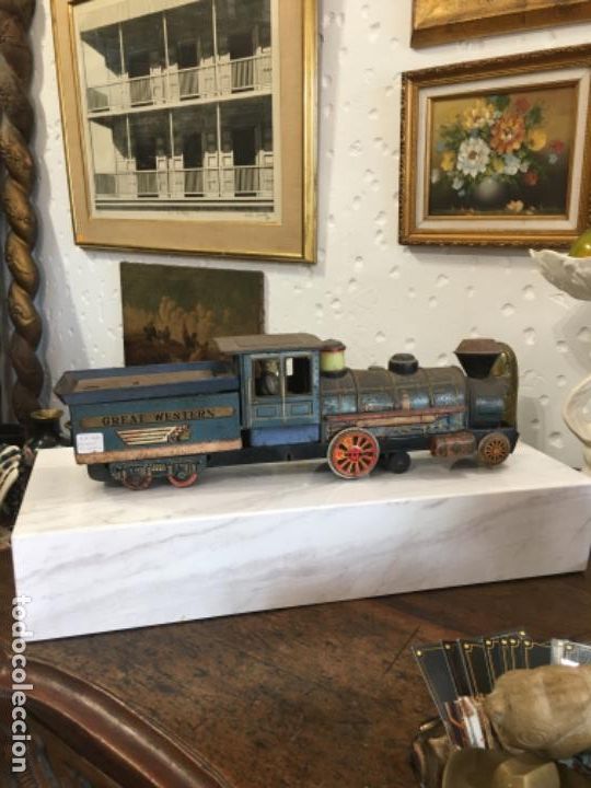 Juguetes antiguos de hojalata: Tren - Foto 1