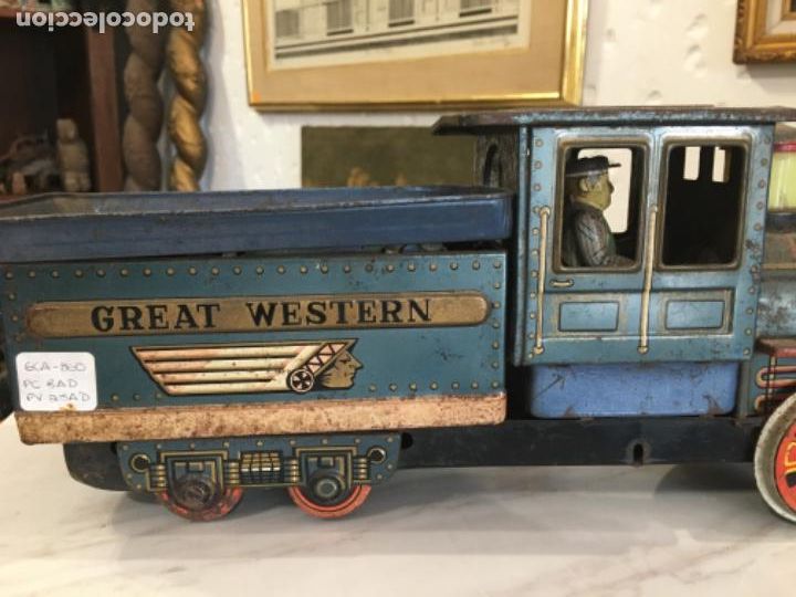 Juguetes antiguos de hojalata: Tren - Foto 3