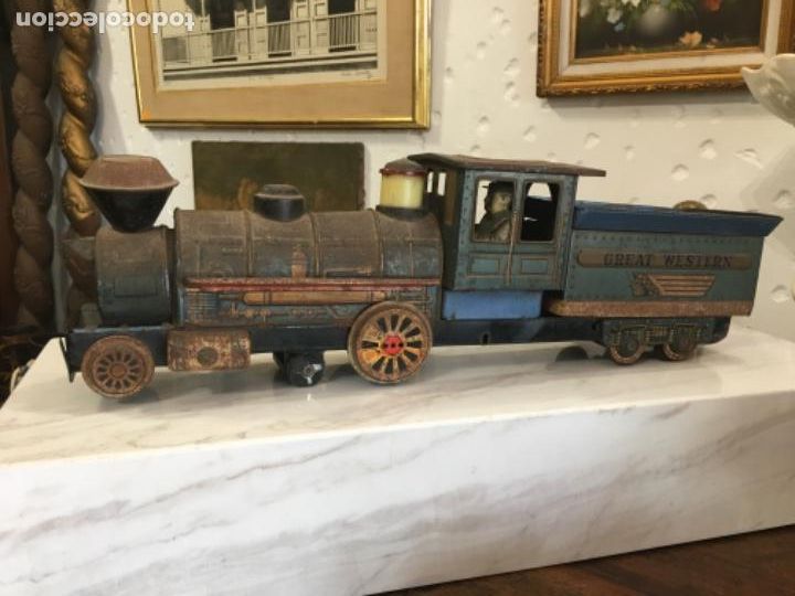 Juguetes antiguos de hojalata: Tren - Foto 4