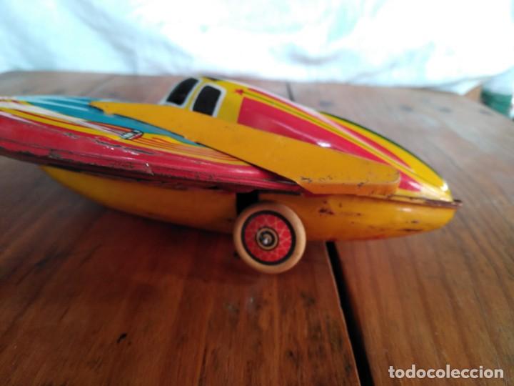 Juguetes antiguos de hojalata: Nave espacial de hojalata - Foto 3