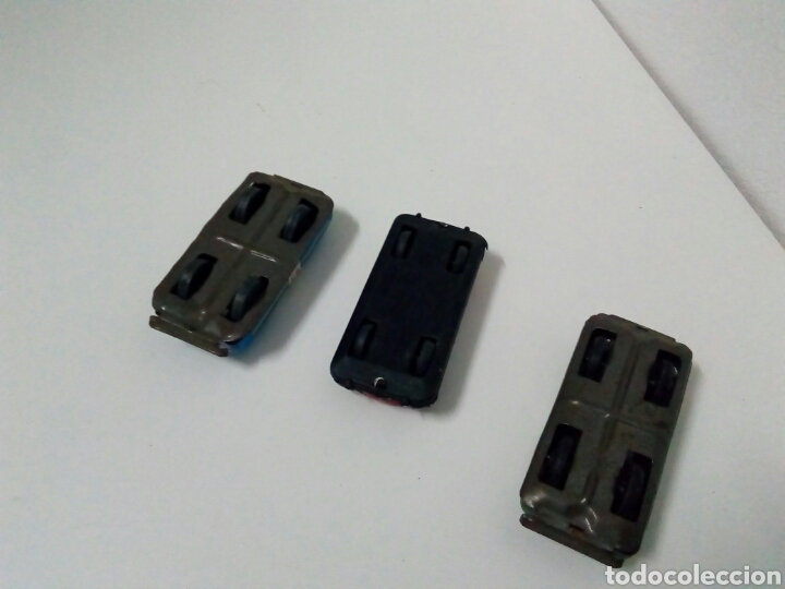 Juguetes antiguos de hojalata: 3 minicoches hojalata - Foto 3