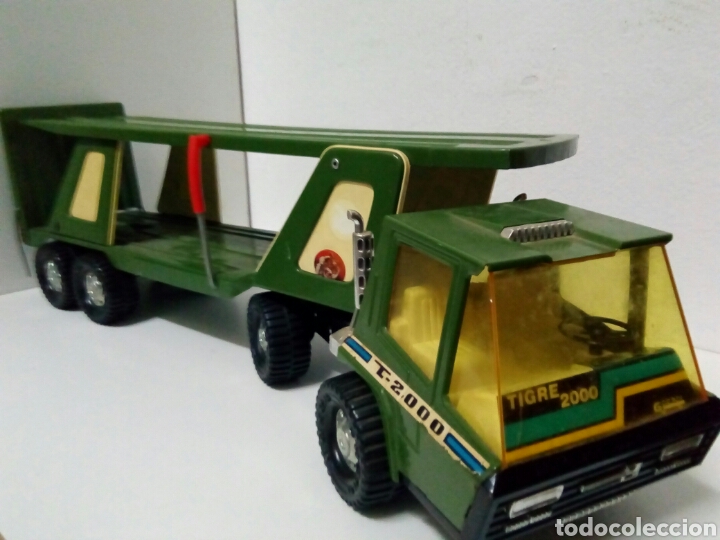 Camion porteur en métal années 1970 tigre car Gozan made in Spain
