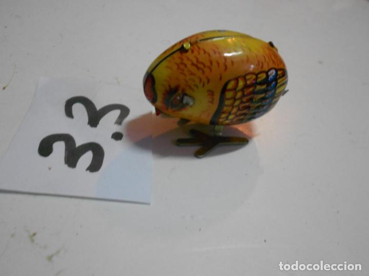 Juguetes antiguos de hojalata: POLLO DE LATA A CUERDA - Foto 1