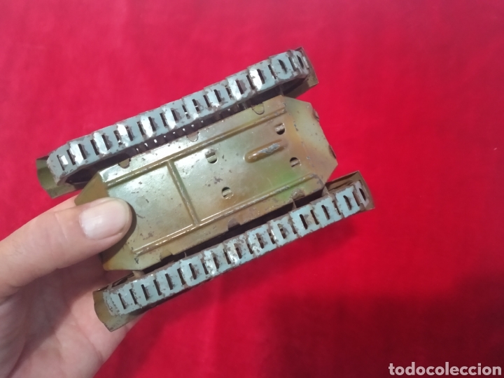 Juguetes antiguos de hojalata: Tanque hojalata rico - Foto 3