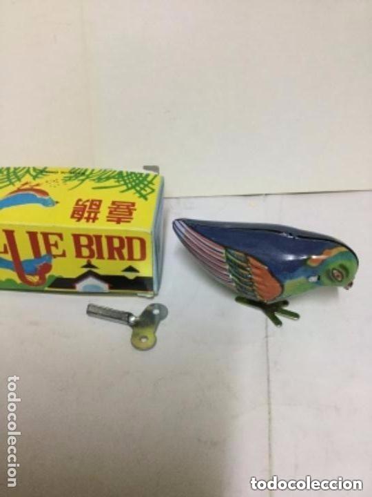 Juguetes antiguos de hojalata: Blue bird- ms 029- cuerda - Foto 2