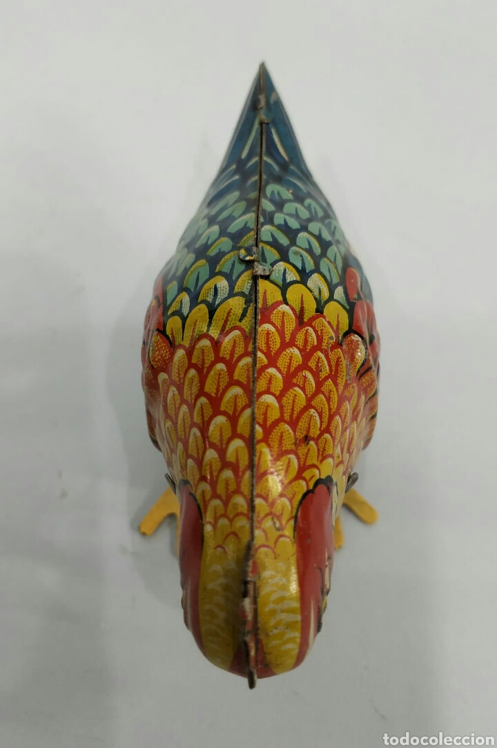Juguetes antiguos de hojalata: POLLITO. HOJADELATA - Foto 3