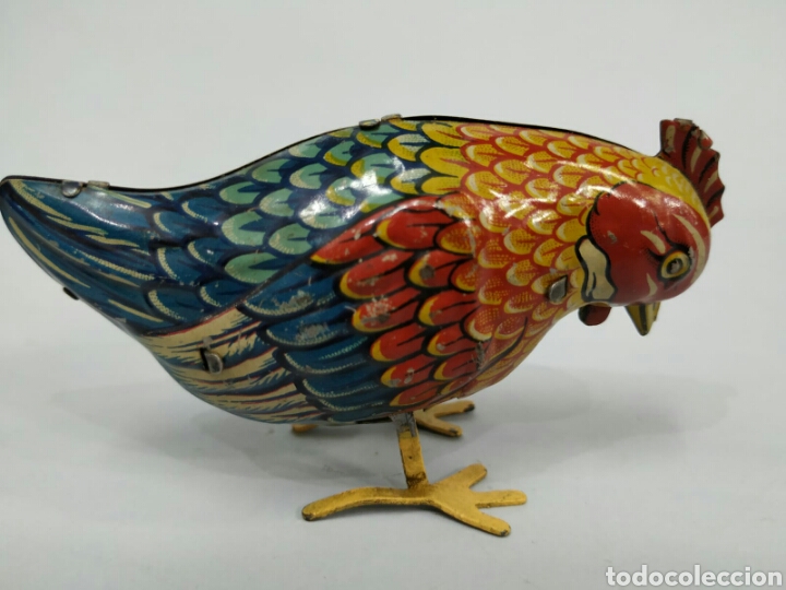 Juguetes antiguos de hojalata: POLLITO. HOJADELATA - Foto 4