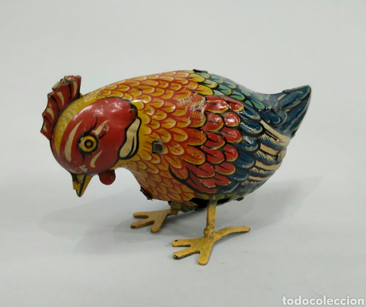 Juguetes antiguos de hojalata: POLLITO. HOJADELATA - Foto 1