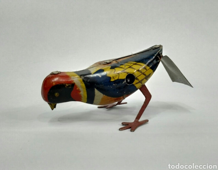 Juguetes antiguos de hojalata: PAJARITO. LATA - Foto 6