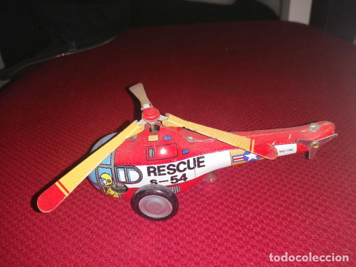 Juguetes antiguos de hojalata: HELICOPTERO DE HOJALATA - Foto 1