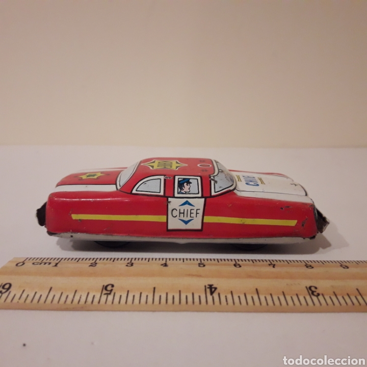 Juguetes antiguos de hojalata: 2 Coches de chapa. A&ntilde;os 70 - Foto 2