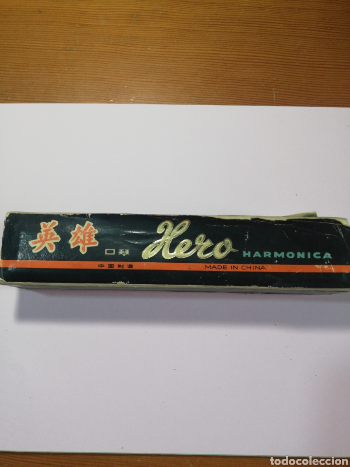 Juguetes antiguos de hojalata: ARM&Oacute;NICA HERO EN SU CAJA ORiGINAL - Foto 6