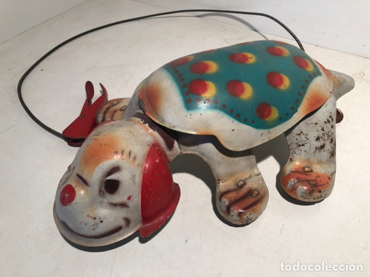 Juguetes antiguos de hojalata: PERRO DE JUGUETE MOBO PUPI - Foto 8