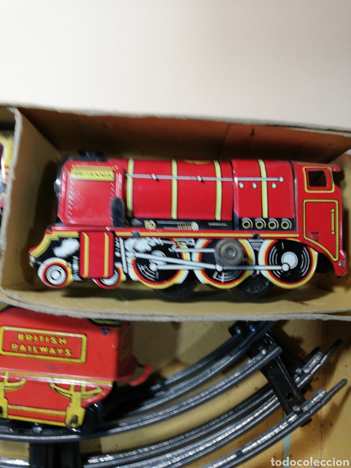 Juguetes antiguos de hojalata: TREN MECHANICAL - Foto 2