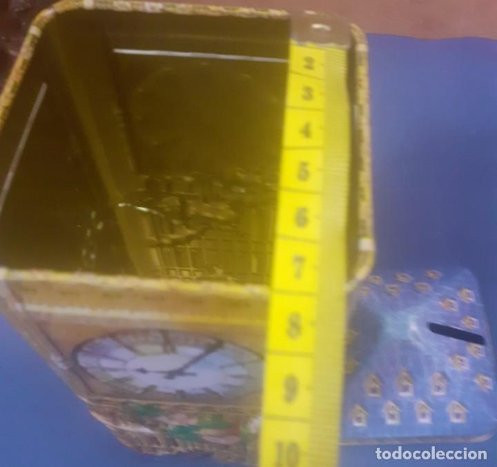 Juguetes antiguos de hojalata: hucha metalica de Peter Pan - Foto 4