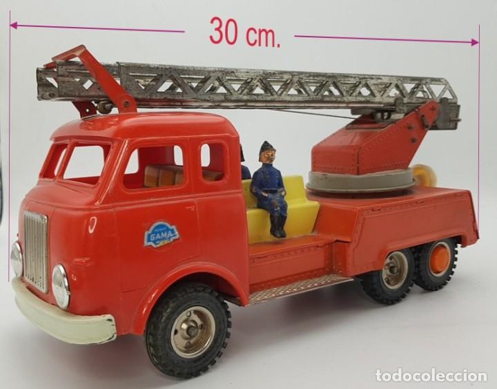 Juguetes antiguos de hojalata: Cami&oacute;n de Bomberos.-GAMA- - Foto 15