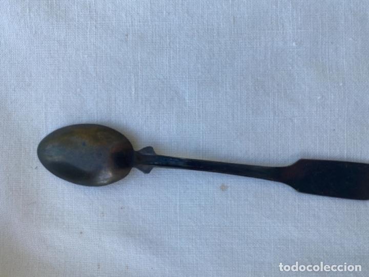 Juguetes antiguos de hojalata: Antigua cuchara cucharilla juego te casa muñecas pps xIX p - Foto 4 - 241412000