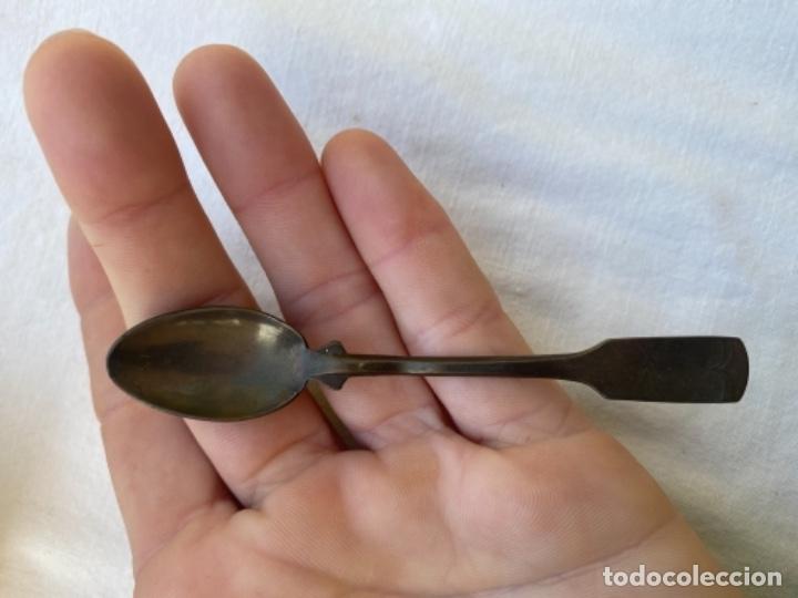 Juguetes antiguos de hojalata: Antigua cuchara cucharilla juego te casa muñecas pps xIX p - Foto 5 - 241412000