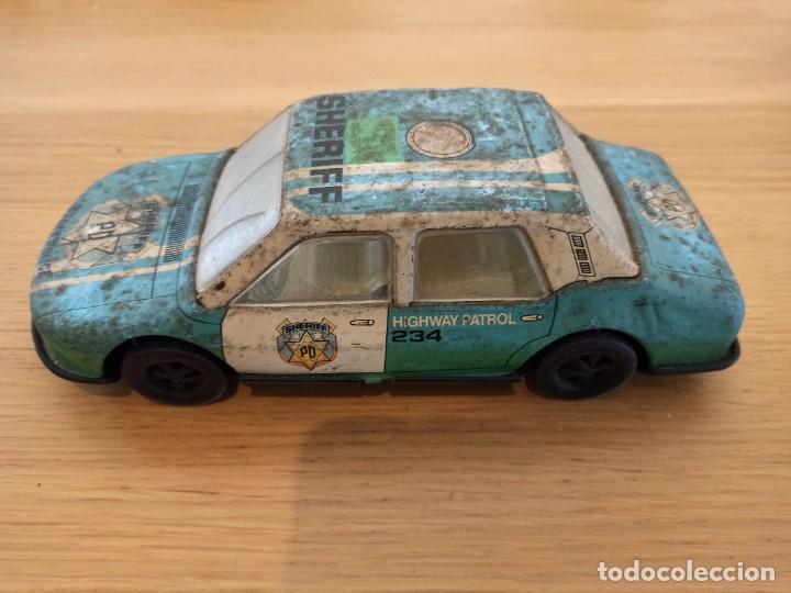 Juguetes antiguos de hojalata: Lote coches hojalata - Foto 8