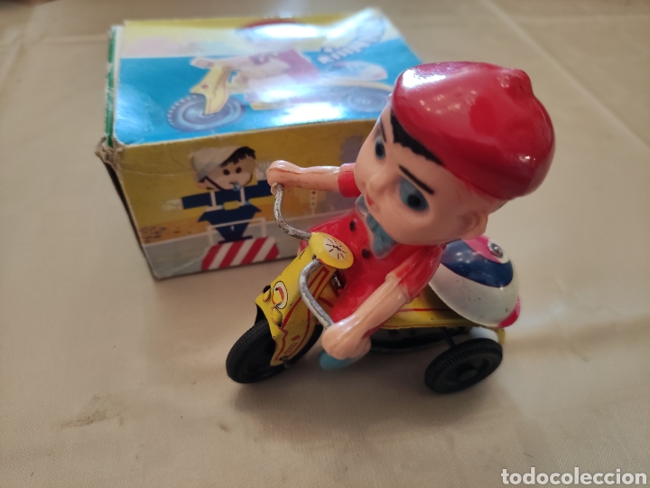 Juguetes antiguos de hojalata: Triciclo de Vercor - Foto 2