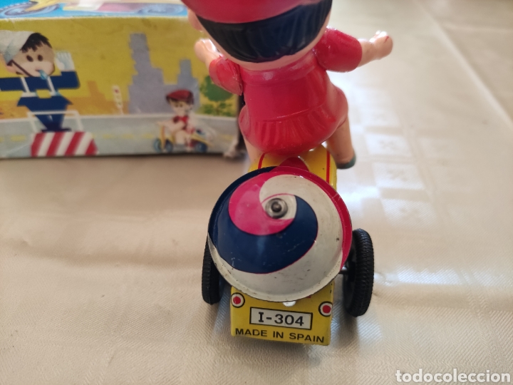 Juguetes antiguos de hojalata: Triciclo de Vercor - Foto 5