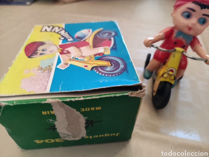 Juguetes antiguos de hojalata: Triciclo de Vercor - Foto 10