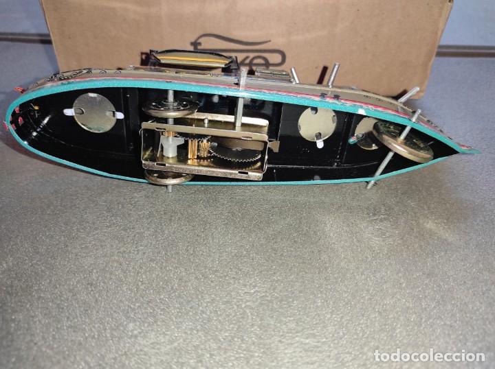 Juguetes antiguos de hojalata: BARCO DE GUERRA PAYA - Foto 3