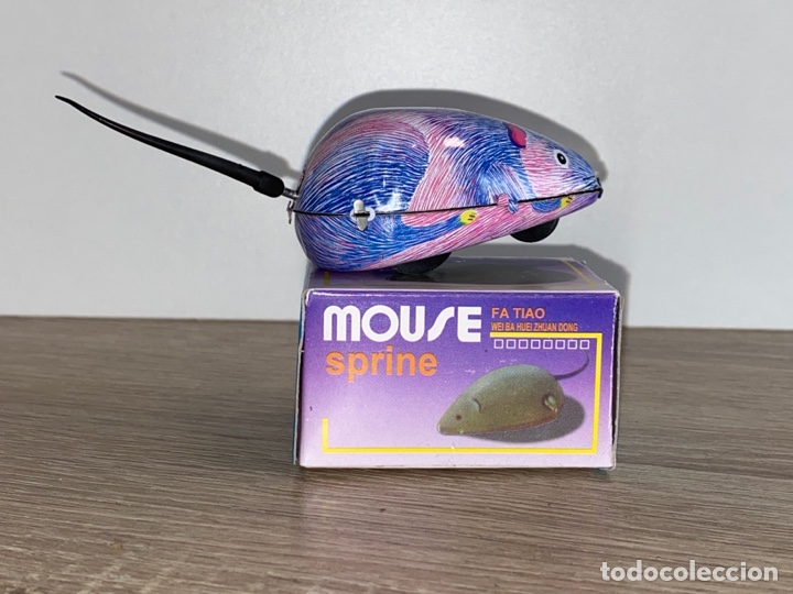 Juguetes antiguos de hojalata: Mouse sprine - Foto 1