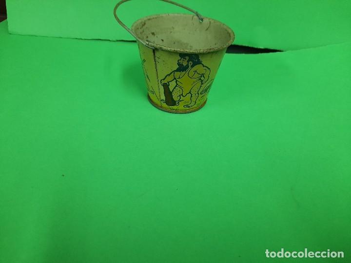 Juguetes antiguos de hojalata: CUBO PLAYA - Foto 2