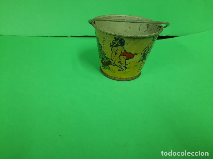 Juguetes antiguos de hojalata: CUBO PLAYA - Foto 3