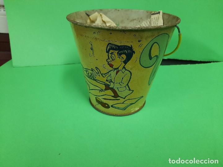Juguetes antiguos de hojalata: CUBO PLAYA - Foto 2